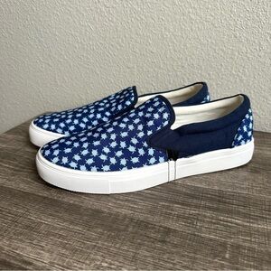 NWT Nick Graham Slip On Shoes Sea Turtles Terry Tortoise Blue White Men’s Size 9